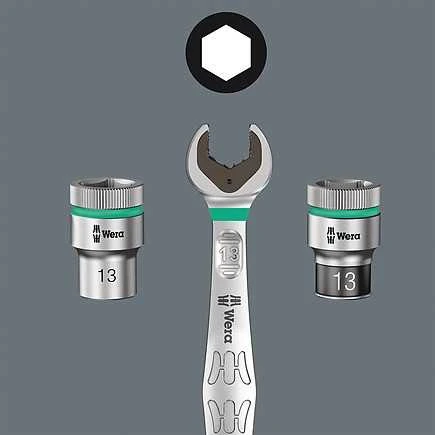 Kombinuotų veržliarakčių komplektas Wera 6003 Joker 11 Set 1; 8-19 mm; 11 vnt.