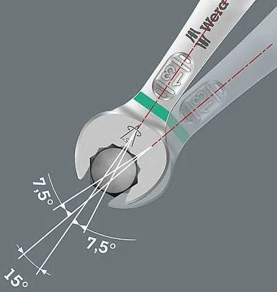 Wera 6003 Joker 4, kombinuotų raktų rinkinys, 4 vnt 8-13mm