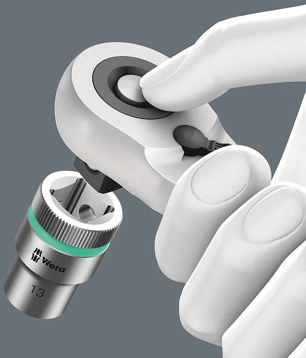Terkšlės ir galvučių rinkinys Wera Zyklop Hybrid 8006 SC 1, 10-19mm, 13 vnt