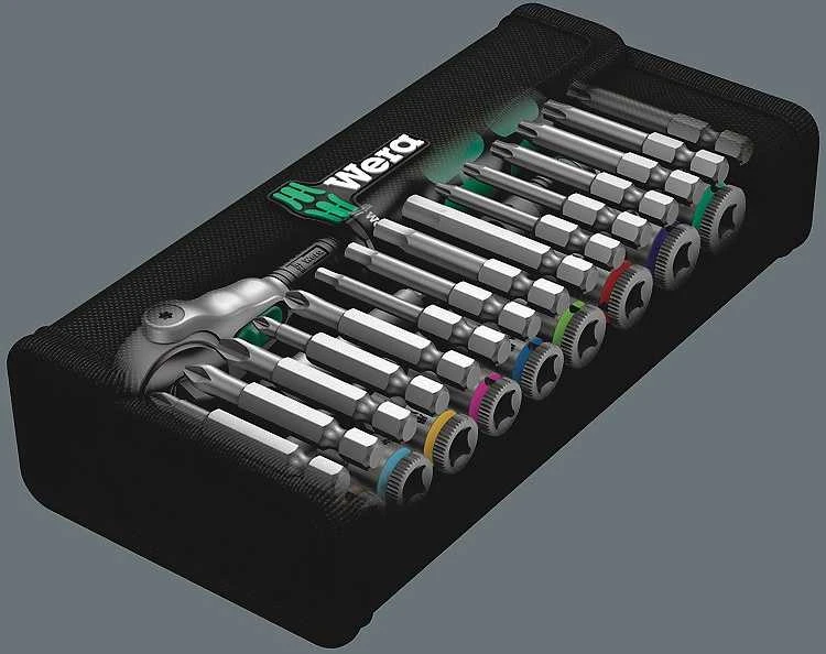 Wera „Zyklop Speed“ 1/4" terkšlinių galvučių rinkinys