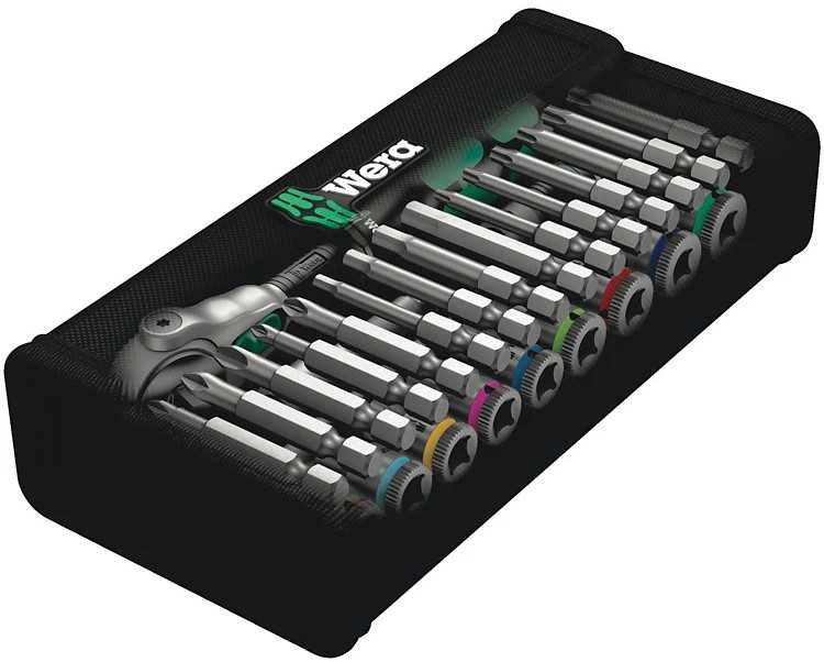 Wera „Zyklop Speed“ 1/4" terkšlinių galvučių rinkinys