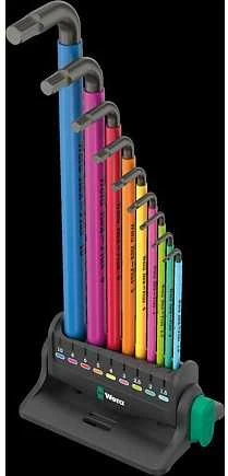 Wera Wera 950/9 Hex-Plus Multicolour 3 kampinių veržliarakčių rinkinys
