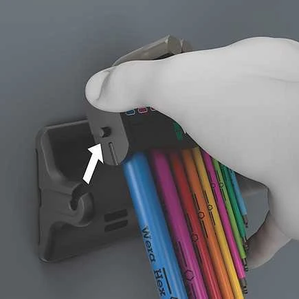 Wera Wera 950/9 Hex-Plus Multicolour 3 kampinių veržliarakčių rinkinys