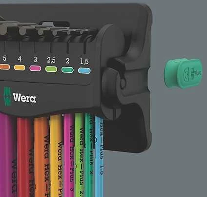 Wera Wera 950/9 Hex-Plus Multicolour 3 kampinių veržliarakčių rinkinys