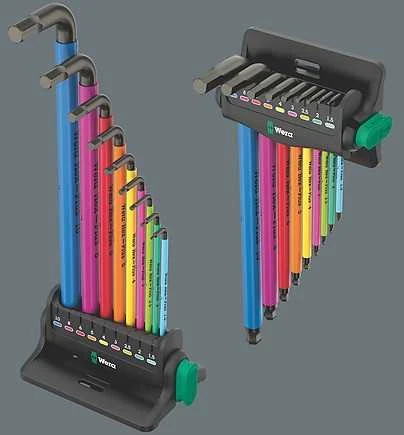 Wera Wera 950/9 Hex-Plus Multicolour 3 kampinių veržliarakčių rinkinys