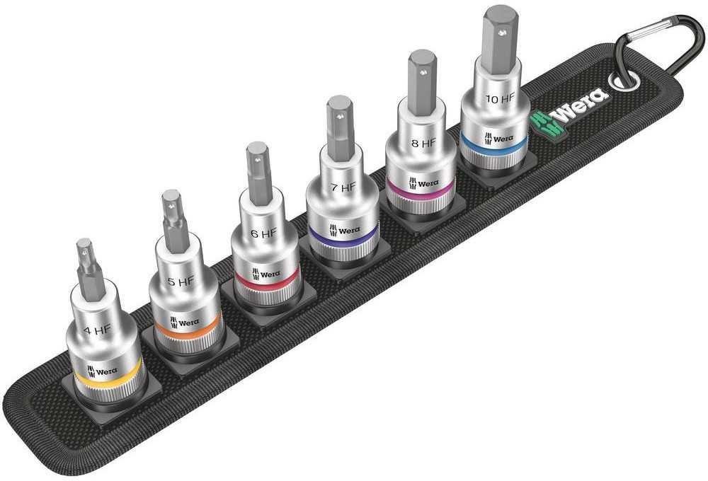 WERA Belt C 2 Zyklop Bit lizdų rinkinys šešiakampis lizdas w. laikydamas f.