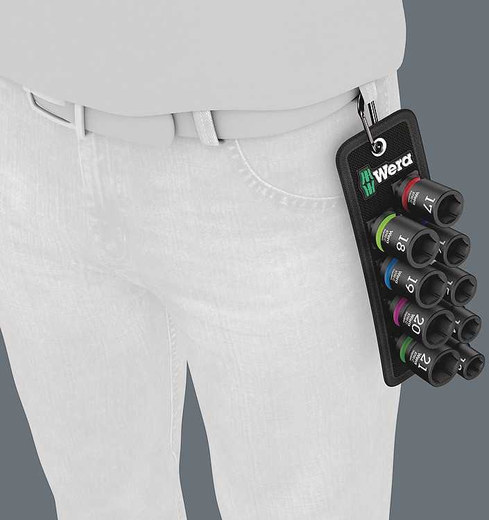 WERA Belt C Impaktor 1 lizdų komplektas