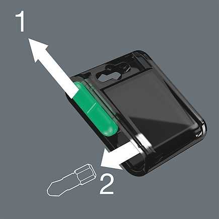 Wera Antgalių dėžutė 20H 20 vnt. TORX varžtams su šešiakampe galvute 20x25 mm Wera
