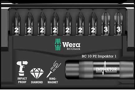 Wera Bit-Check 10 PZ Impaktor 1
