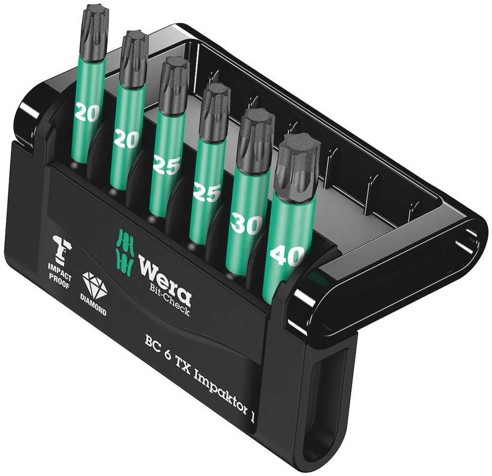 „Wera Bit-Check 6 TX Impaktor 1“.