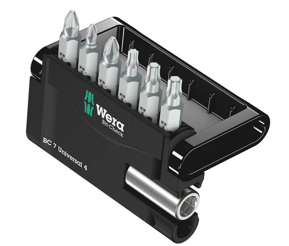 Wera Rinkinys Bit-Check 7 Universal 4 + uchwyt universalus (05135810001)