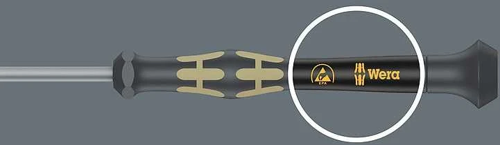 Atsuktuvų rinkinys elektronikai su stovu ESD 030170 Wera
