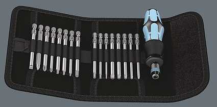Wera Dėklas su 89mm antgalais, nerūdijančio plieno "Kraftform Kompakt 60 Stainless"