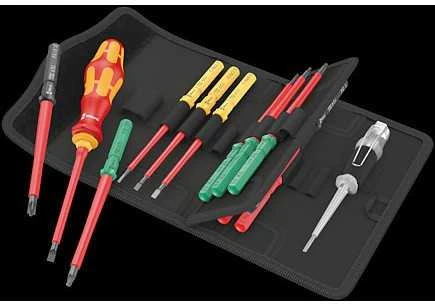 Atsuktuvų rinkinys (16 vnt) elektrikams VDE 1000V 006607 Wera