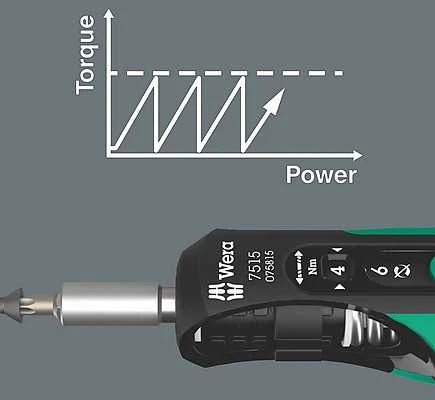 Wera 7515 Kraftform Safe-Torque Speed 2-6 Nm sukimo momento atsuktuvas