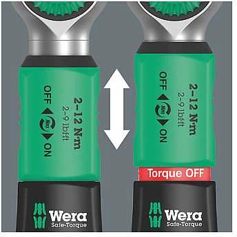 Dinamometrinis raktas Wera Safe-Torque A 1 Set 1; 1/4''; 2-12 Nm; 10 vnt.