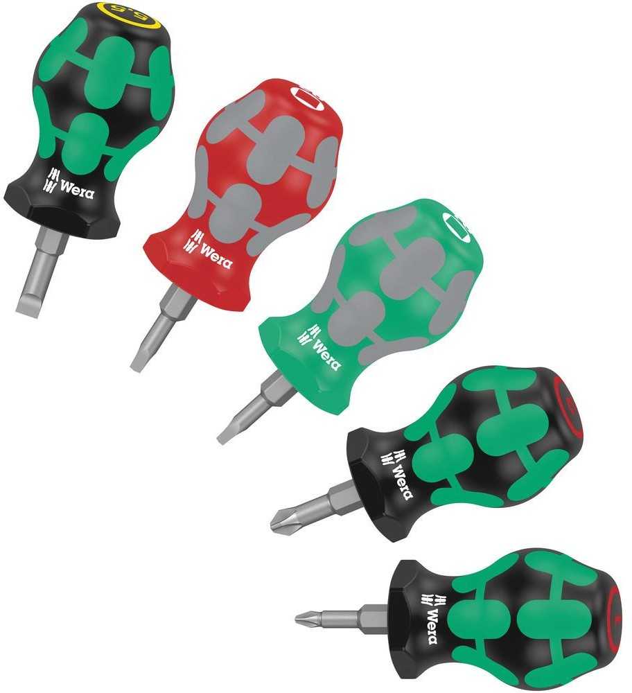 Wera Wera Stubby Set 3 – atsuktuvų rinkinys