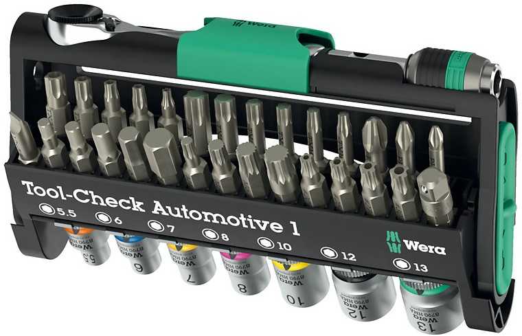 Įrankių rinkinys Wera Wera Tool-Check Automotive 1, 38-teilig