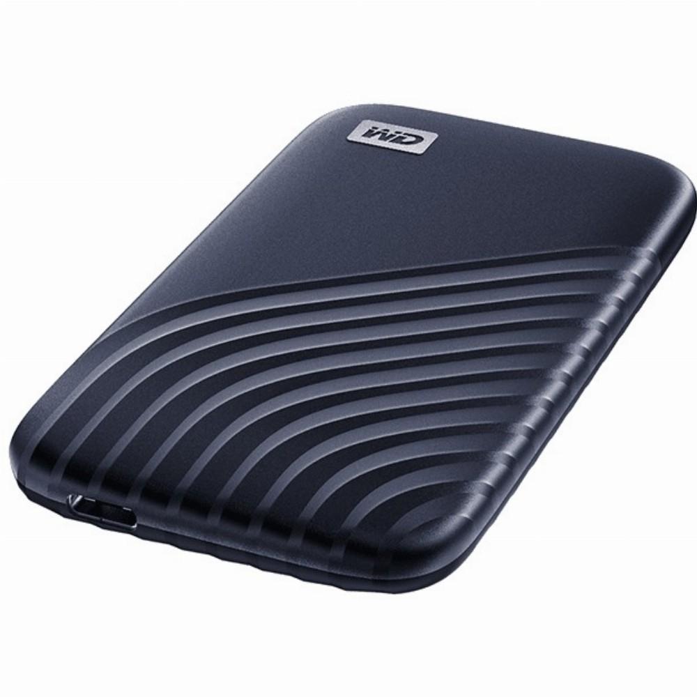 Kietasis diskas „Sandisk Western Digital My Passport SSD 1TB Midnight Mėlyna Cross“ suderinamas su USB 3.2 Gen-2 ir USB-C, 1050 MB/s skaitymo ir 1000 MB/s įrašymo sparta, suderinamas su asmeniniais ir „Mac“ kompiuteriais