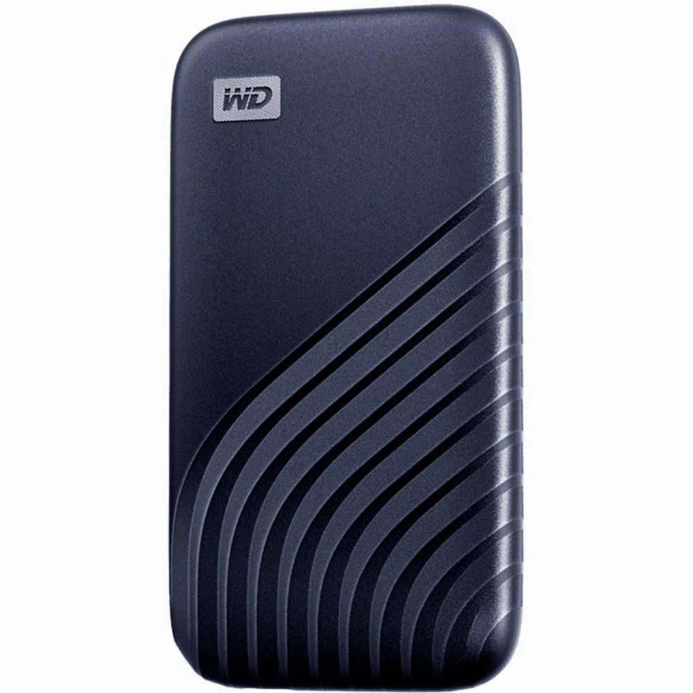 Kietasis diskas „Sandisk Western Digital My Passport SSD 1TB Midnight Mėlyna Cross“ suderinamas su USB 3.2 Gen-2 ir USB-C, 1050 MB/s skaitymo ir 1000 MB/s įrašymo sparta, suderinamas su asmeniniais ir „Mac“ kompiuteriais