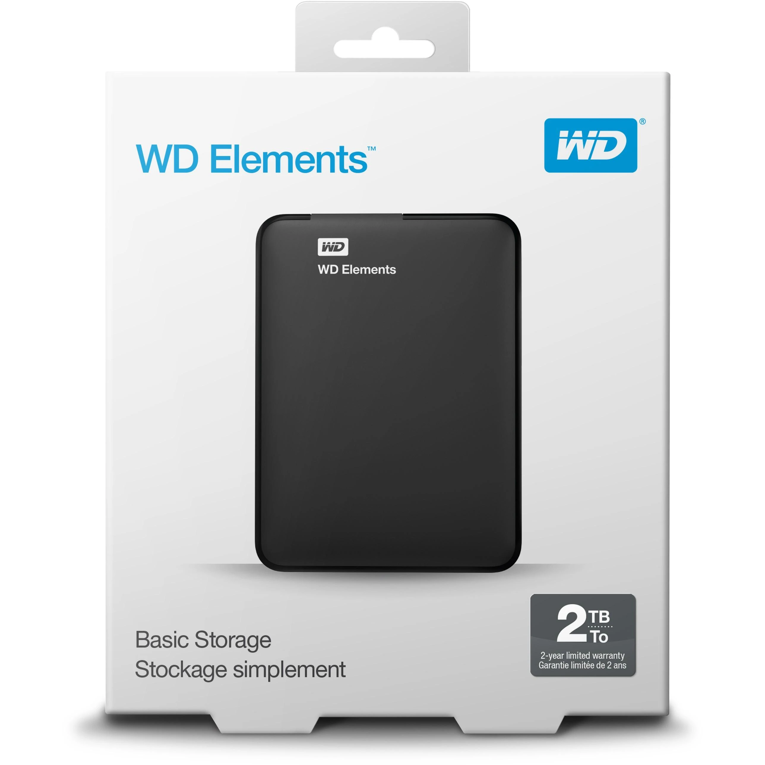 Western Digital Kietasis išorinis diskas WD Elements Portable HDD 2TB USB3 WDBU6Y0020BBK-WESN Juodas