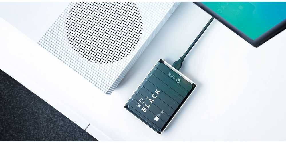 Kietasis diskas Sandisk WD Juodas P10 žaidimų diskas USB3.2 Gen1 2TB, skirtas XBOX Series X/S, juodas