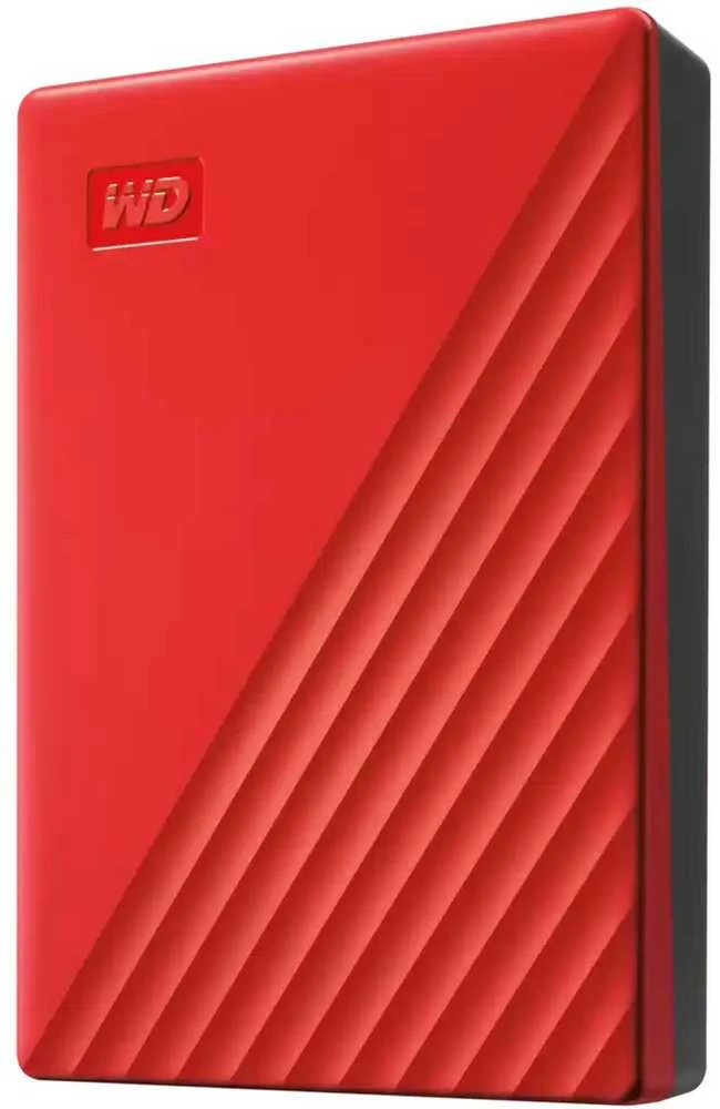 Išorinis kietasis diskas HDD Western Digital My Passport (6TB, USB 3.2) Raudona