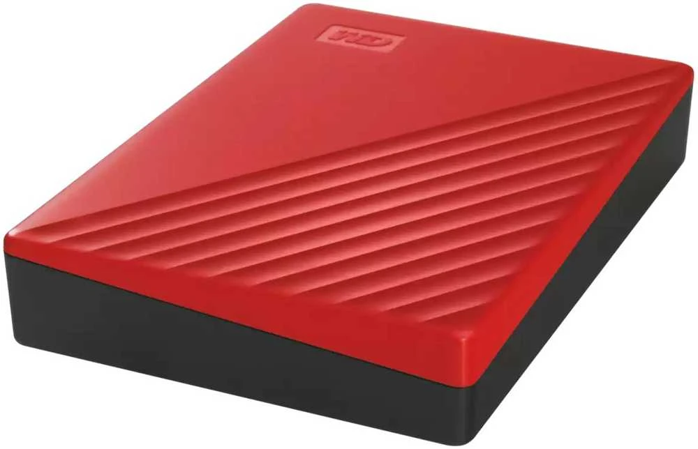 Išorinis kietasis diskas HDD Western Digital My Passport (6TB, USB 3.2) Raudona
