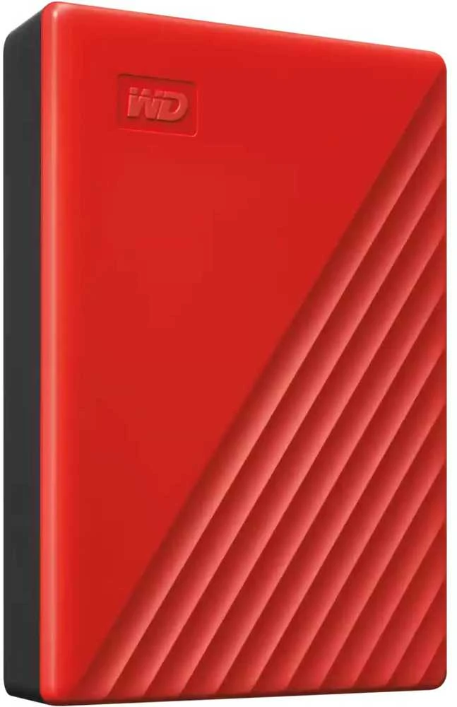 Išorinis kietasis diskas HDD Western Digital My Passport (6TB, USB 3.2) Raudona