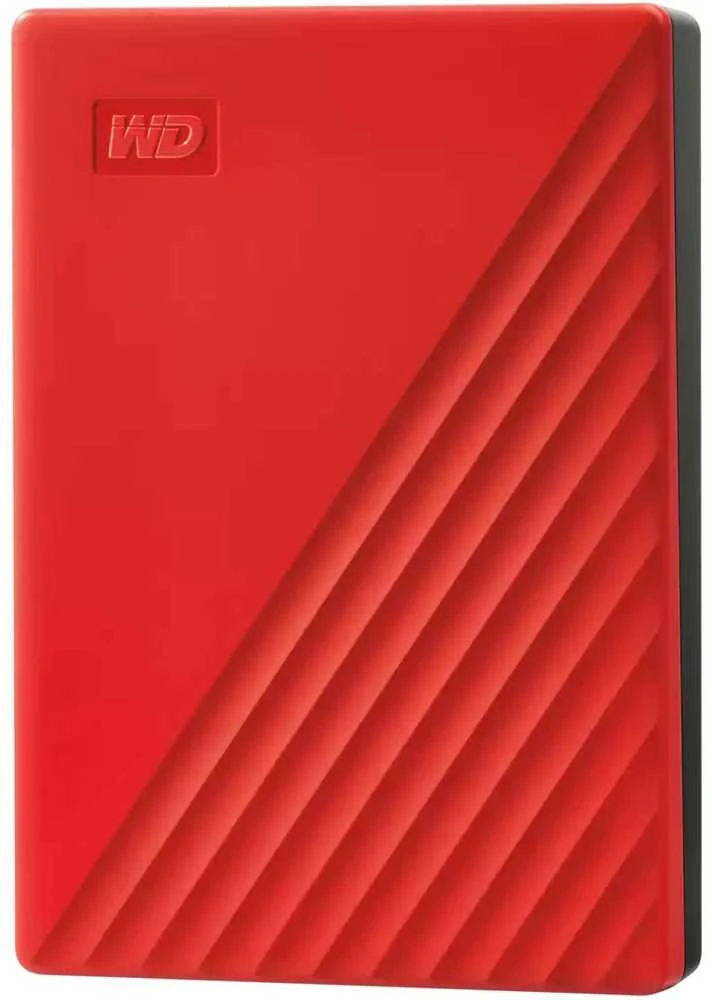 Išorinis kietasis diskas HDD Western Digital My Passport (6TB, USB 3.2) Raudona