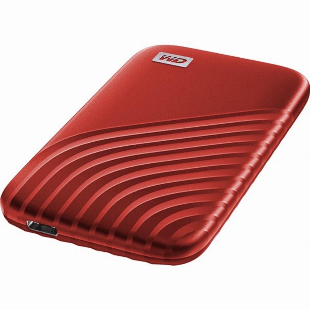 Kietasis diskas Western Digital MYPASSPORT SSD 2TB Raudonas - 1050MB/S READ 1000MB/S WR PC/MAC