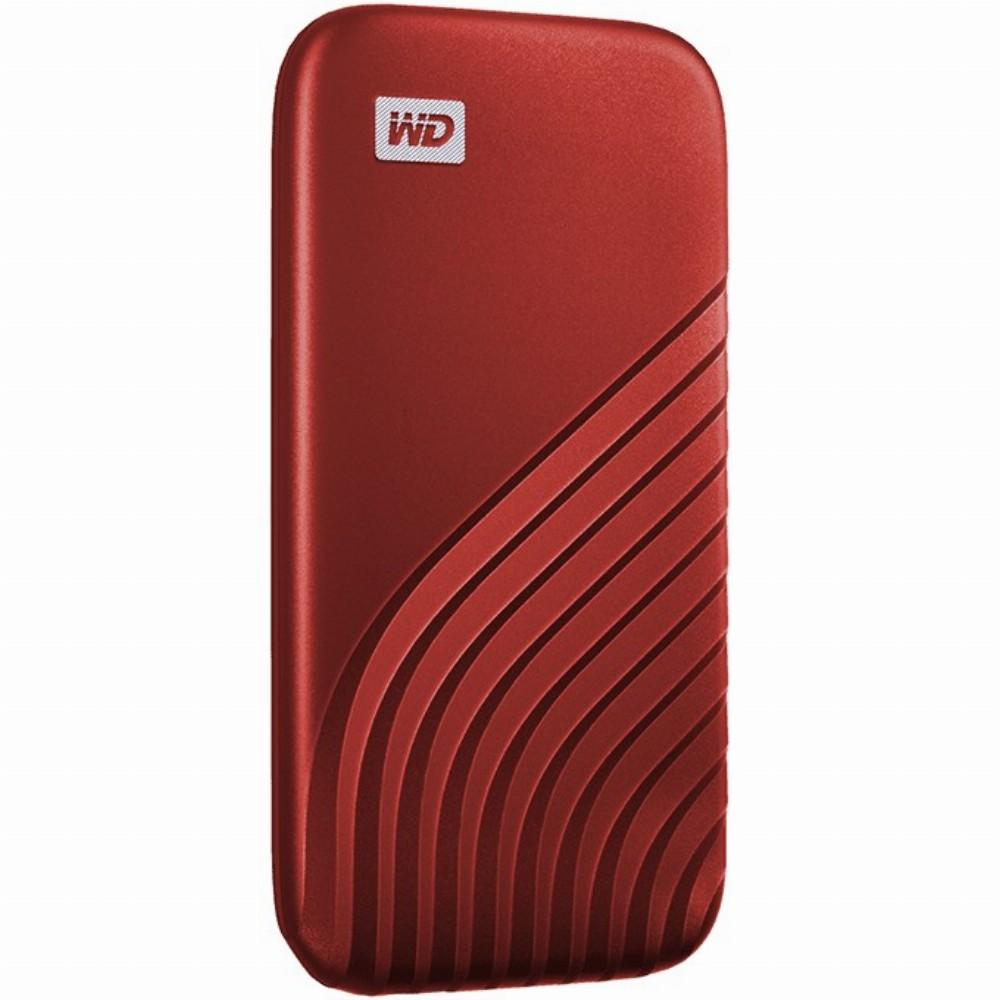 Kietasis diskas Western Digital MYPASSPORT SSD 2TB Raudonas - 1050MB/S READ 1000MB/S WR PC/MAC