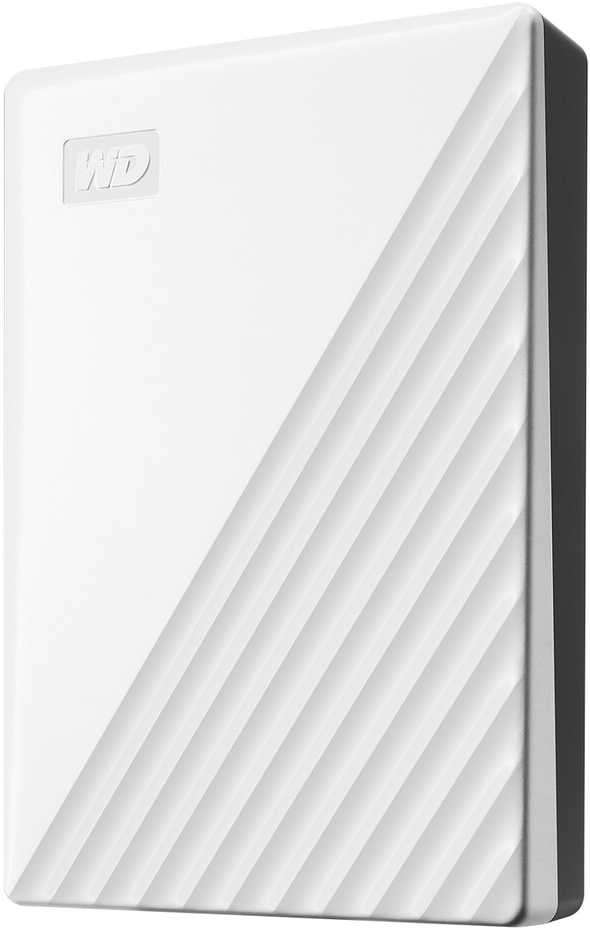 Kietasis diskas „Western Digital My Passport 5TB Baltas“ išorinis HDD diskas (WDBPKJ0050BWT-WESN)