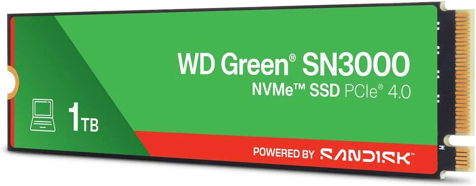Western Digital WD Žalias SN3000 M.2 PCIe NVMe 1TB