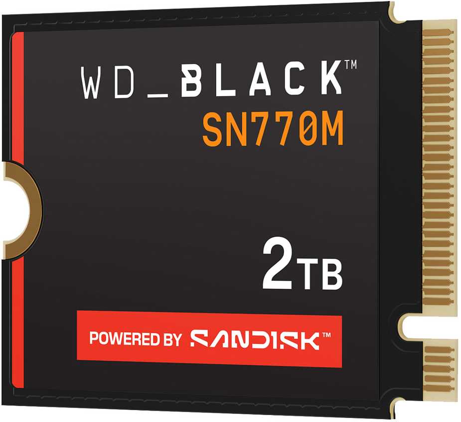 Western Digital M.2 2TB WD Juodas SN770M WDBDNH0020BBK-WRSN intern 2230 - PCIe 4.0 x4 (NVMe)
