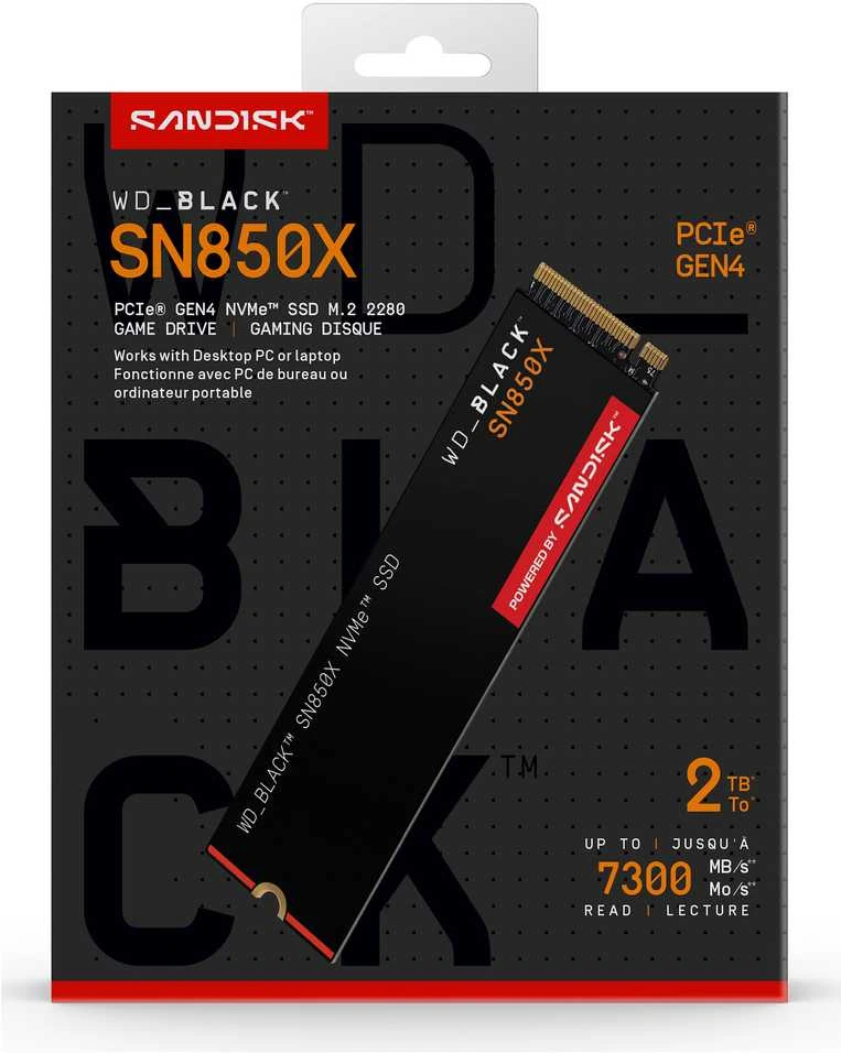 Kietasis diskas (SSD) Western Digital WD_BLACK SN850X (WDS200T2X0E)