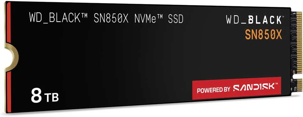 Sandisk SSD - Western Digital Juodas 8 TB M.2 PCIe 4.0 NVMe