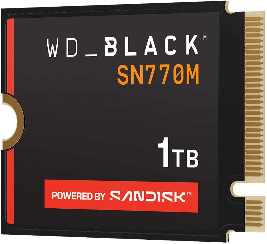 WD Juodas SN770M 1TB M.2 2230 NVMe SSD POWERED BY SANDISK