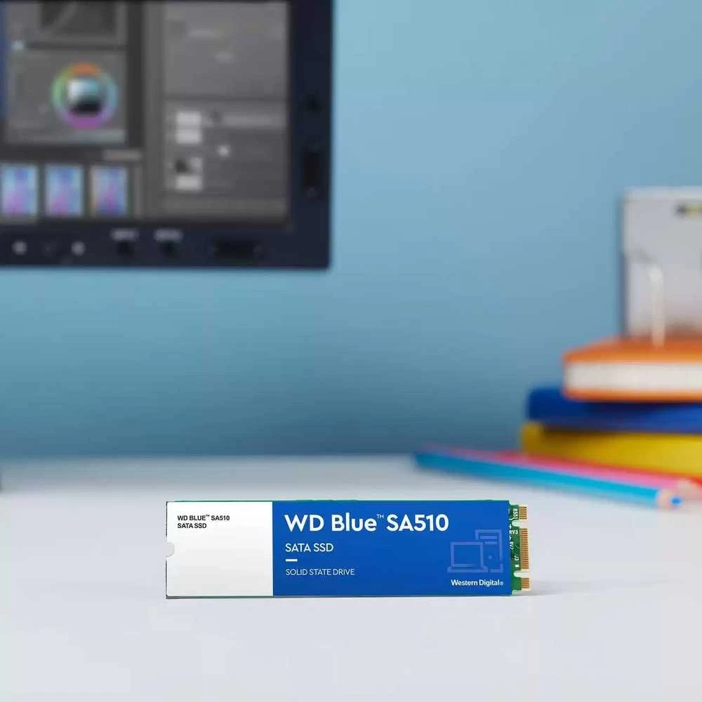 Sandisk „Western Digital“ Mėlyna SA510 M.2 2TB serijos ATA III diskas