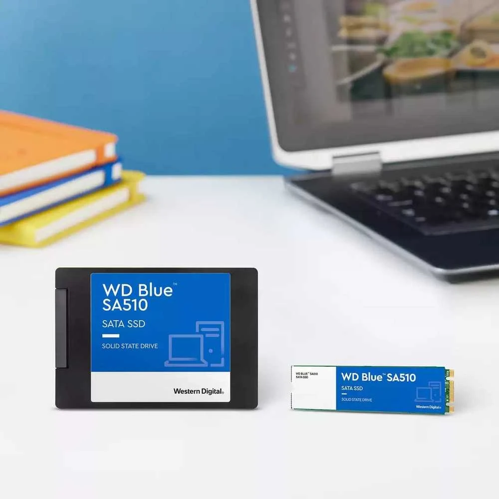 Sandisk „Western Digital“ Mėlyna SA510 M.2 2TB serijos ATA III diskas