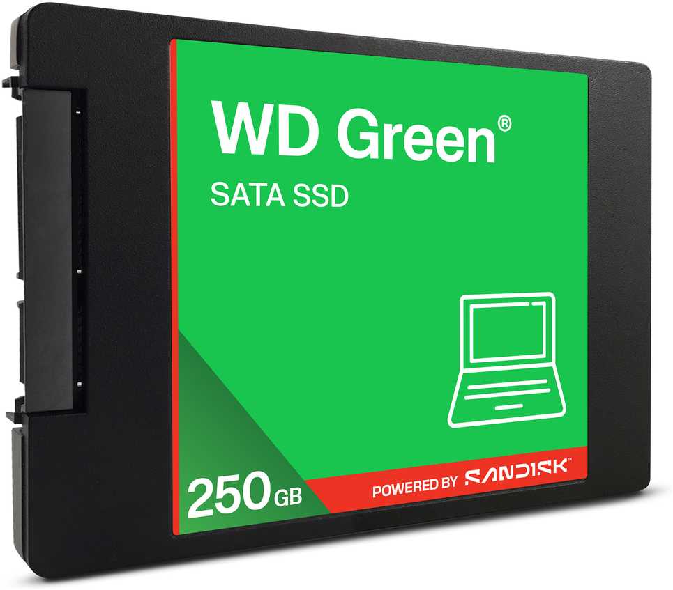 SSD diskas su „SANDISK“ WD Žalias (2,5 colio, 250 GB, SATA 6 Gb/s)