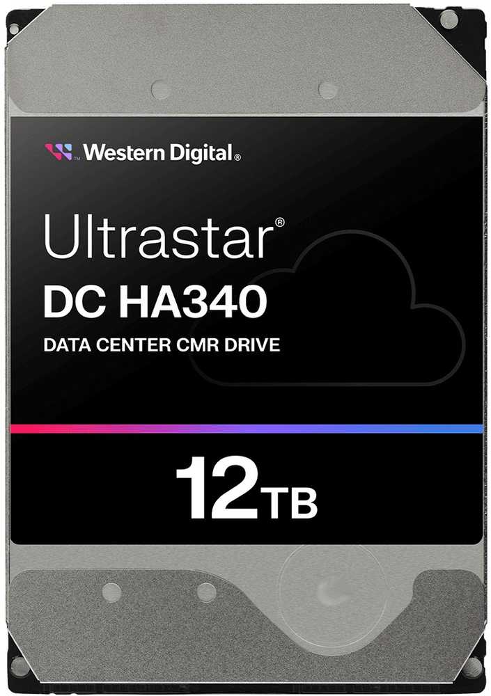 Sandisk Western Digital „Ultrastar DC HA340“, 12 TB, 7200 aps./min., 512 MB, 3,5 colio, serijinis ATA