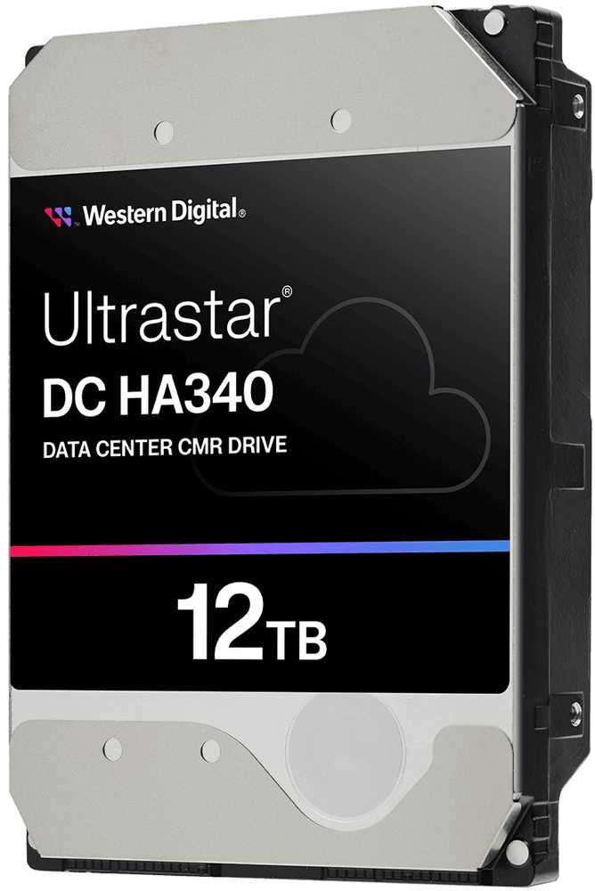 Sandisk Western Digital „Ultrastar DC HA340“, 12 TB, 7200 aps./min., 512 MB, 3,5 colio, serijinis ATA