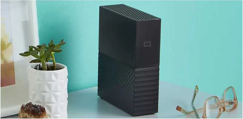 Kietasis diskas „Western Digital My Book 24TB USB 3.2 Gen 1“ standusis diskas su slaptažodžio apsauga ir atsarginių kopijų kūrimo programine įranga