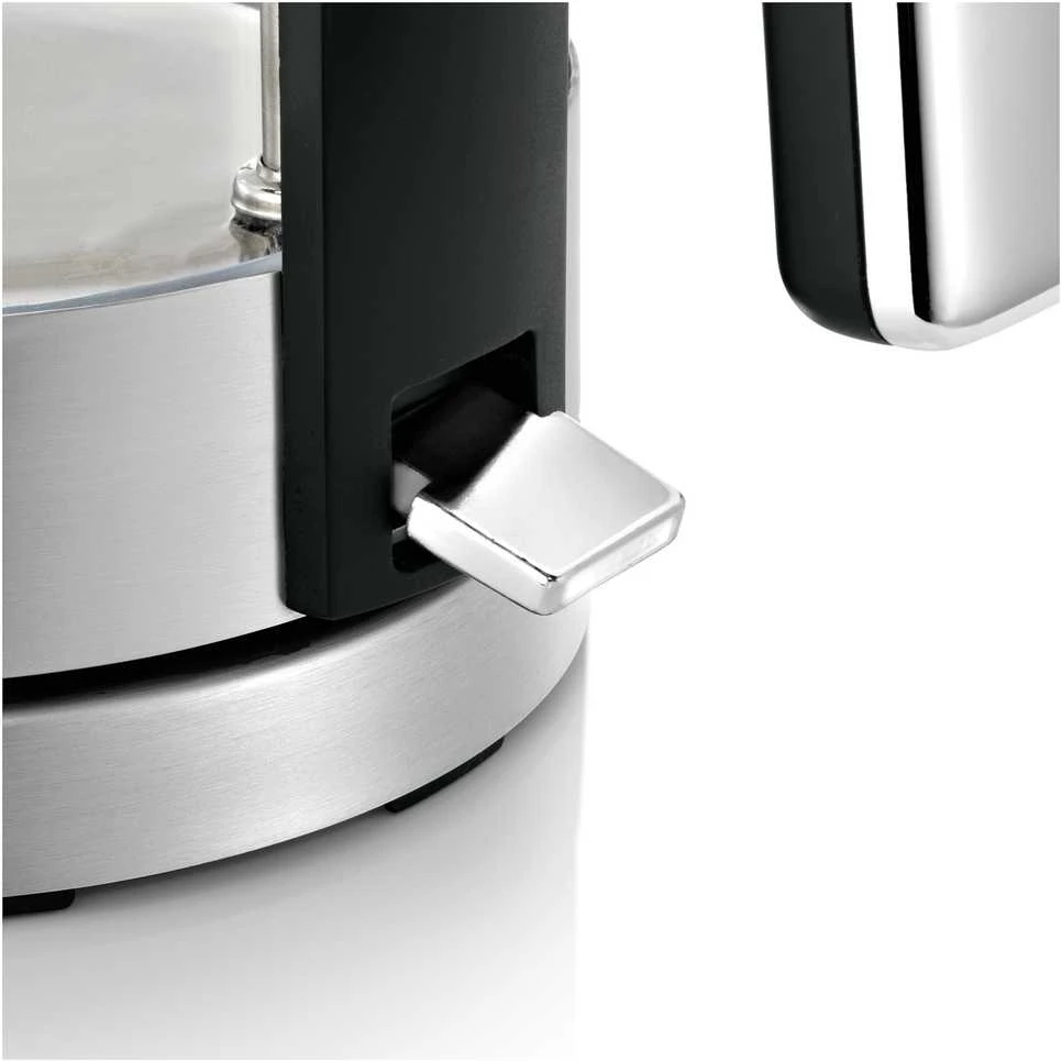 WMF 413150011 LONO Standard virdulys, Glass, Nerūdijantis plienas/Juodas, 3000 W, 360° rotational base, 1.7 L
