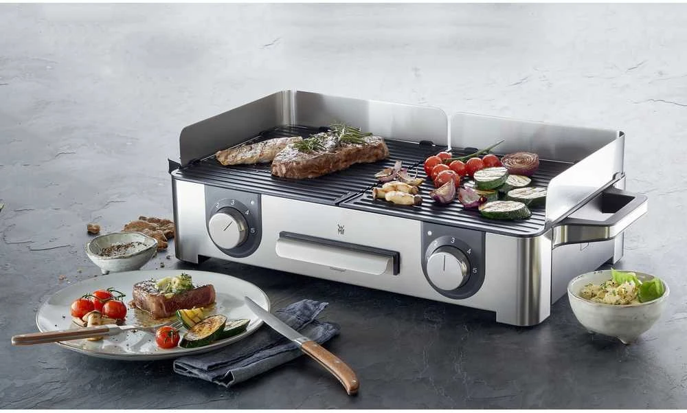 WMF Lono 04.1528.0011 kepsninė / grilis 2400 W Grotelės Elektrinis Stalo paviršius Nerūdijančiojo plieno
