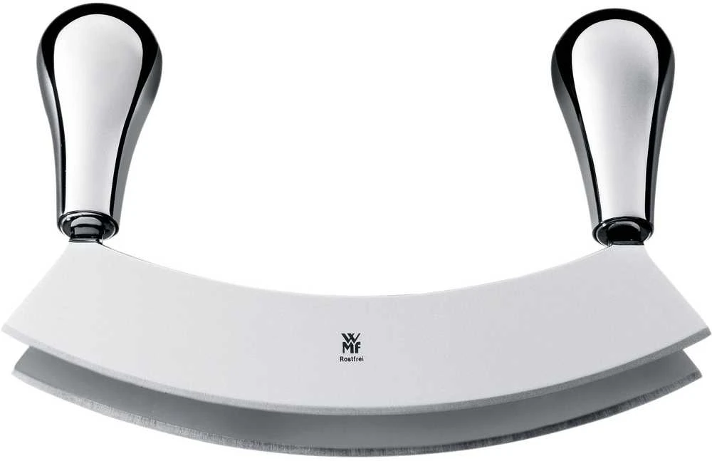 WMF dviejų ašmenų pjaustymo peilis 18 cm pjautuvo forma