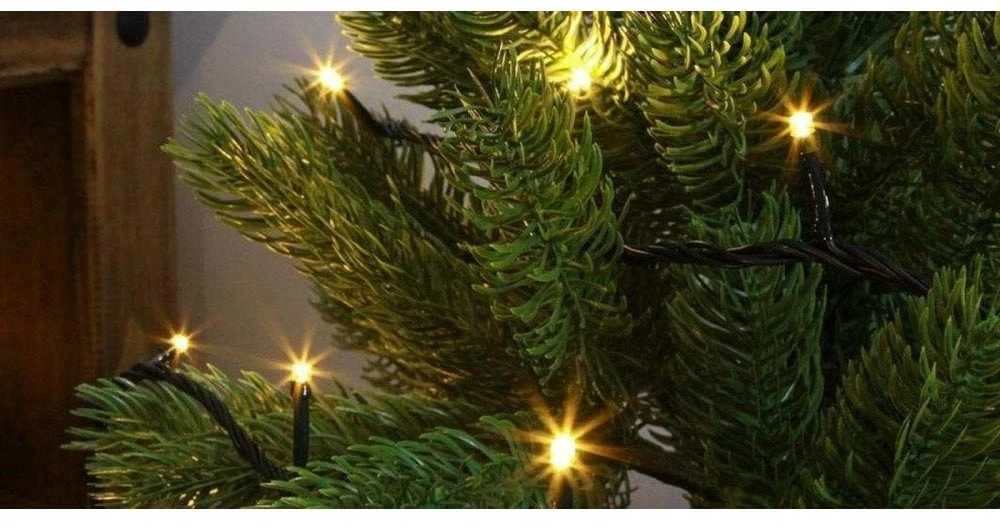 Išmani LED lauko girlianda, 230Vac, 20m, 200 x LED, šiltai balta 2500K, Wi-Fi, TUYA / Smart Life, WOOX