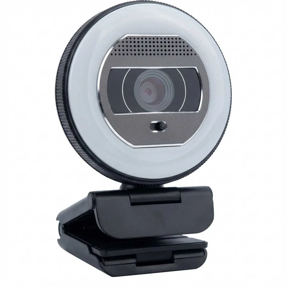 Internetinė kamera Terra Halo C1868pro Full HD Autofokus Mikrofonas stereo LED-Lichtkranz Privacy Slider Juodas (2920215)