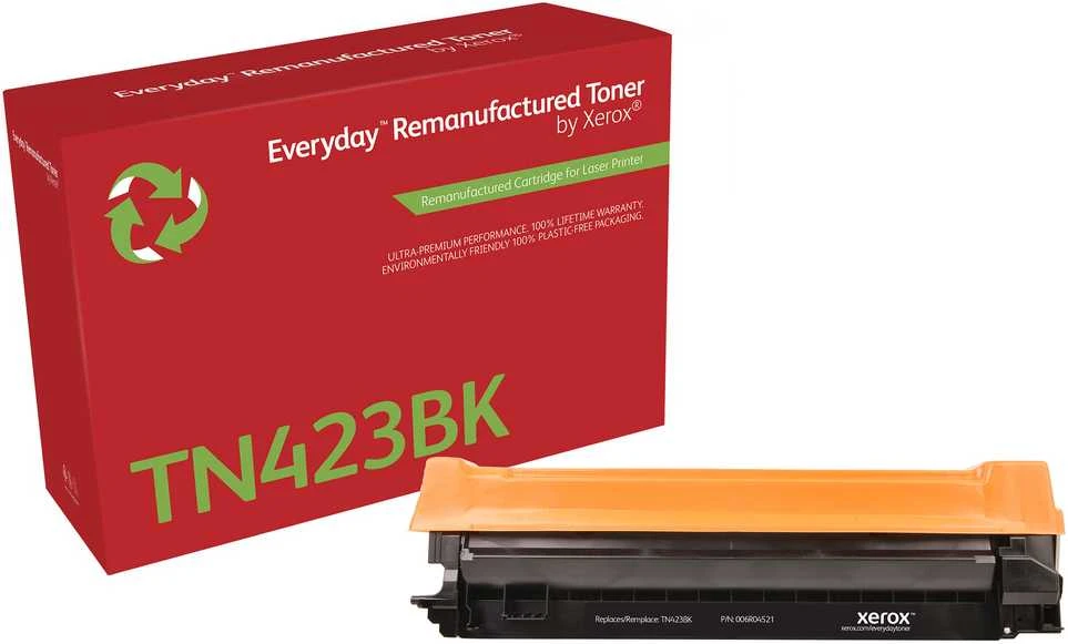 „Xerox Everyday“ atnaujintas juodo tono kasetė, kurią pakeičia „Brother TN423BK“ – didelės talpos – 6500 puslapių – Juodas – 1 vnt.